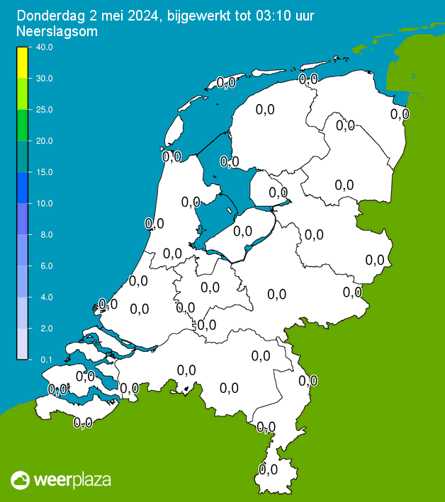 Klik voor neerslagsom in Nederland